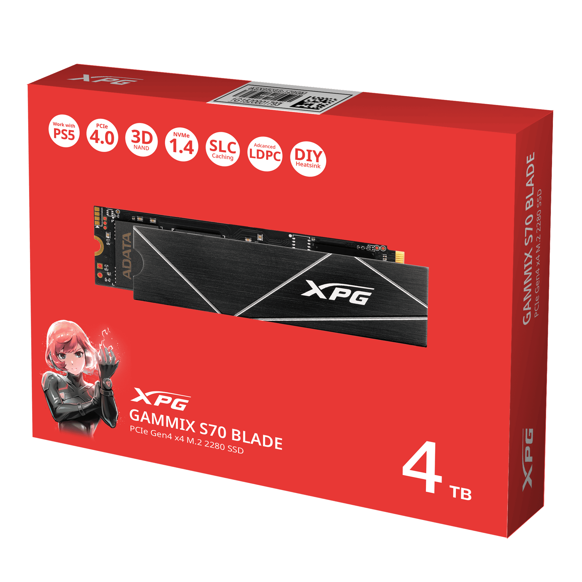 XPG GAMMIX S70 BLADE 4TB AGAMMIXS70B-2T-CS – Tienda MegaBytes