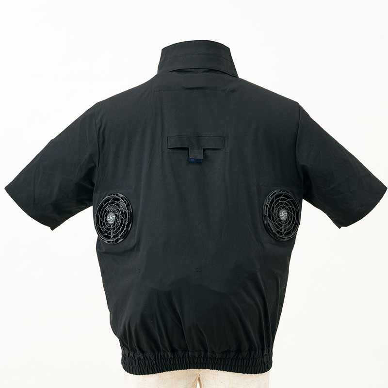 クロスファンEX用ウェア Ex.WORKERS 半袖ブルゾン S ブラック 空調