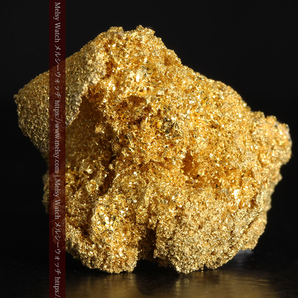 3.6gの砂金の集まりのような非常に微細・繊細な自然金