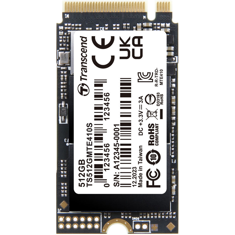 512GB Transcend 410S NVMe PCIe 4.0 M.2 2242 Gen4 x4 Internal SSD