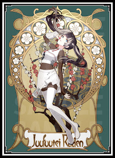 スリーブ『ミュシャ風儒烏風亭らでん』60枚 販売ページ｜ホロライブ