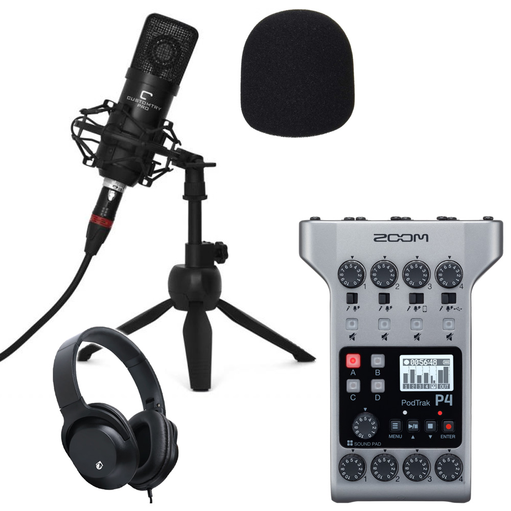 ZOOM 配信用オーディオインターフェイス POD TRAK P4(リーズナブルな