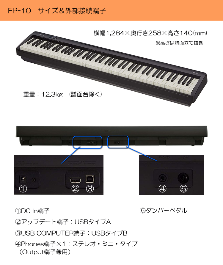 ローランド 電子ピアノ FP-10 by福山楽器センター