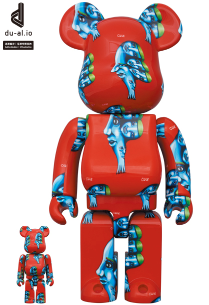 MEDICOM TOY - BE@RBRICK くっきー！ 100％ & 400％