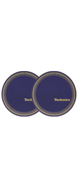Technics(テクニクス) ／ Slipmats (Blue ／ Logo White) - スリップ