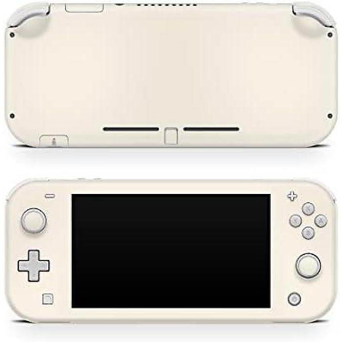 ブラウン、クリーム、ベージュの色のスキンで、Nintendo Switch liteに
