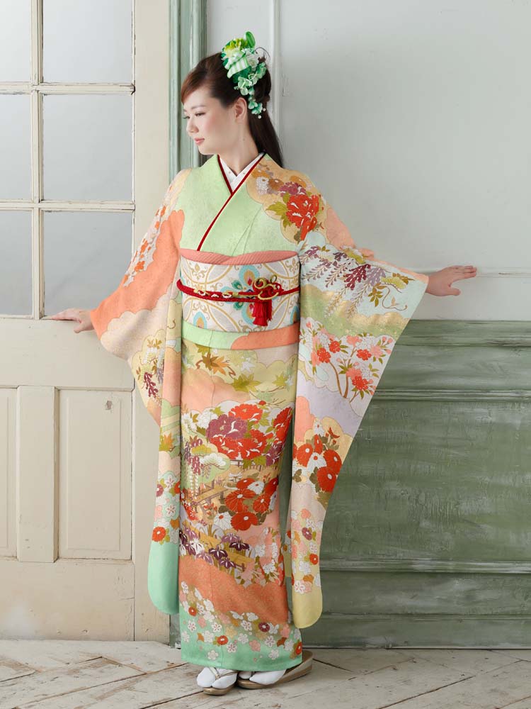 藤井寛 手描き京友禅振袖 | 岐阜で藤井寛の振袖を探すなら三ツ星