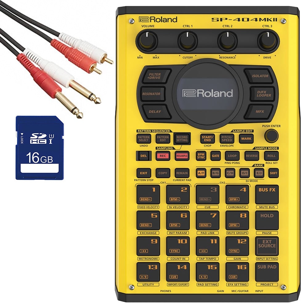 Roland ローランド サンプラー SP-404MK2-Y + SDカード(16GB) +