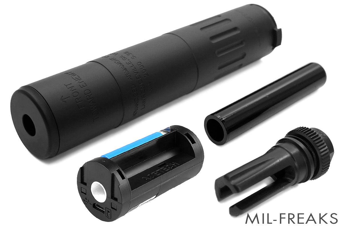 Airsoft Artisan AACタイプ M4-2000 サイレンサー + 51Tタイプハイダー