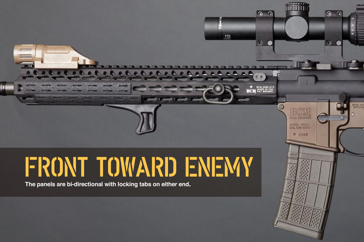 BCM GUNFIGHTER KeyMod 5.5インチ レールパネルキット 5枚セット