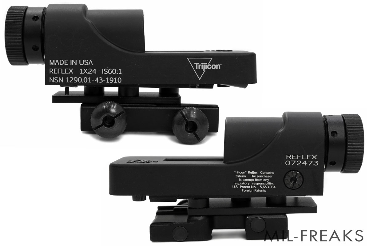 SHEKKIN GEARS Trijiconタイプ Reflex 1x24 CQB ダットサイト