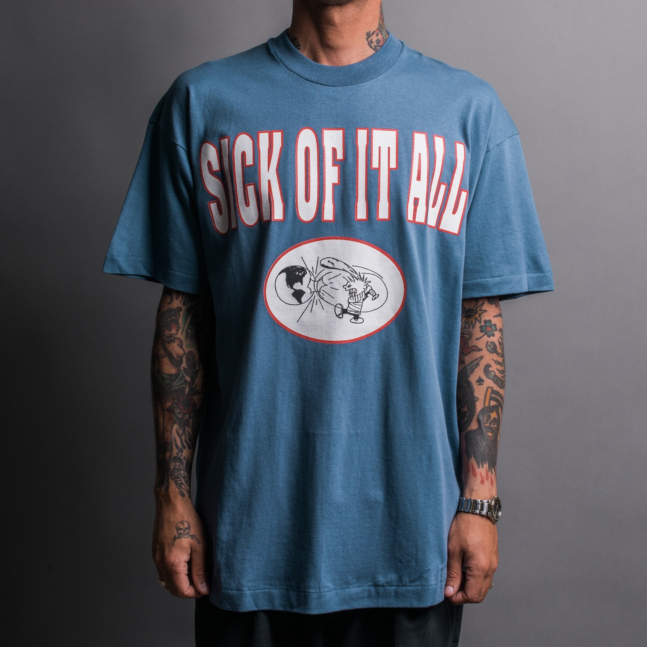 Vintage 90's Sick Of It All Calvin T-Shirt – Mills Vintage USA