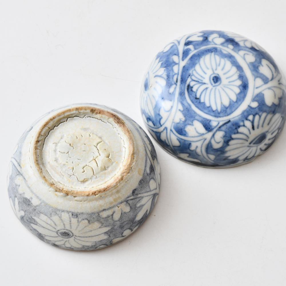 中国 明代 青花合子（香合） ｜ みんげい おくむら （日本と世界の民芸）