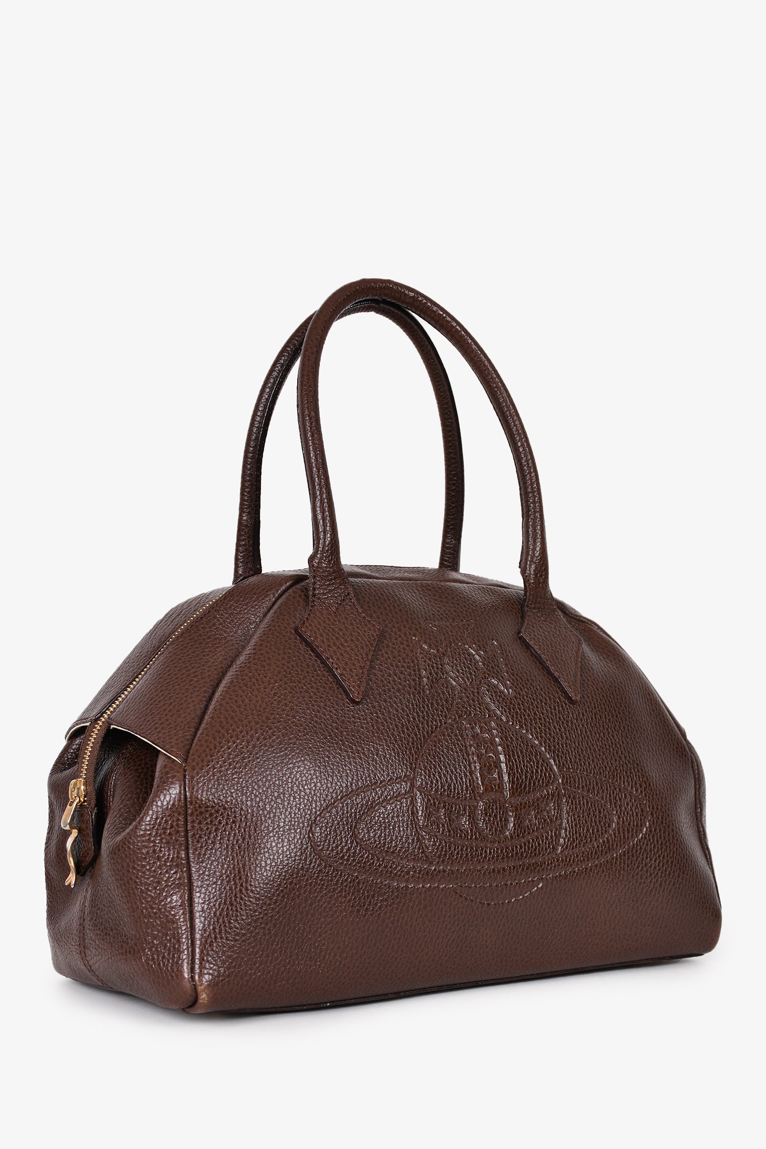 Vivienne Westwood Brown Leather Bowler Bag – Mine & Yours