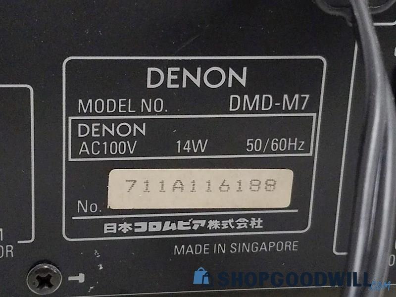 Denon DMD-M7 [MiniDisc Wiki]
