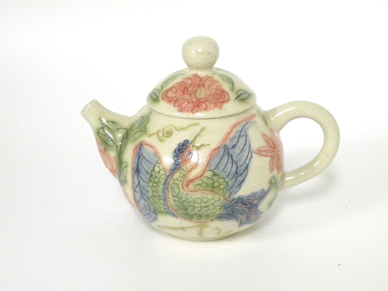 美濃焼伝統工芸品協同組合 | 鳳凰紋茶壺 (急須)