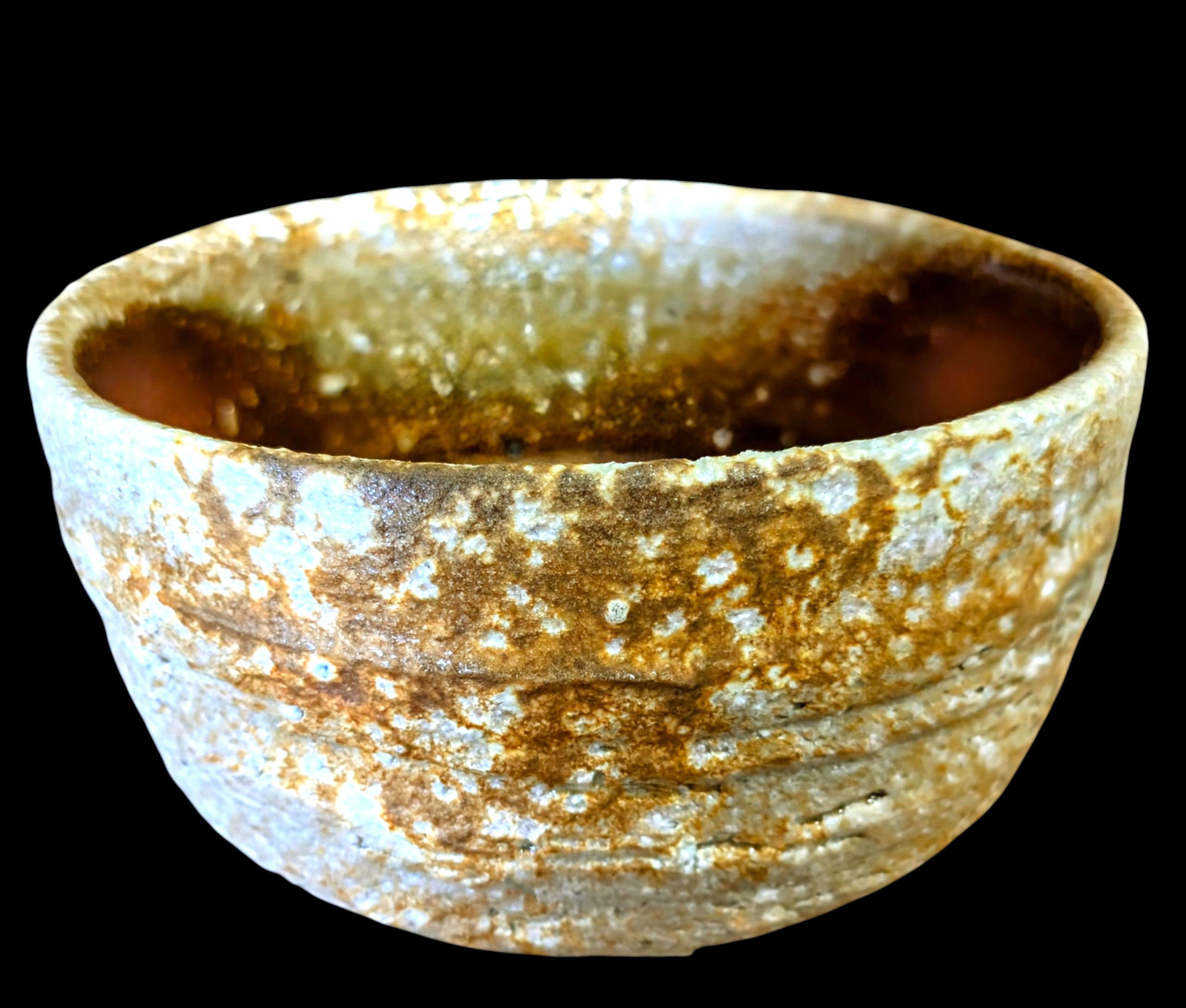 灰釉の釉調抜群 高鶴淳（父 高鶴元）薪窯 孟宗竹灰釉皿 平向付 5客 共