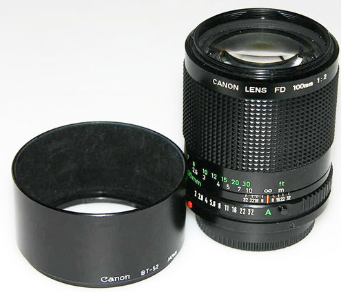 Canon FD 100mm lenses
