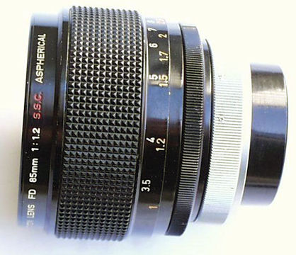 Canon Lens FD 85 f/1.2 S.S.C. and Canon Lens FD 85mm f/1.8 S.S.C.