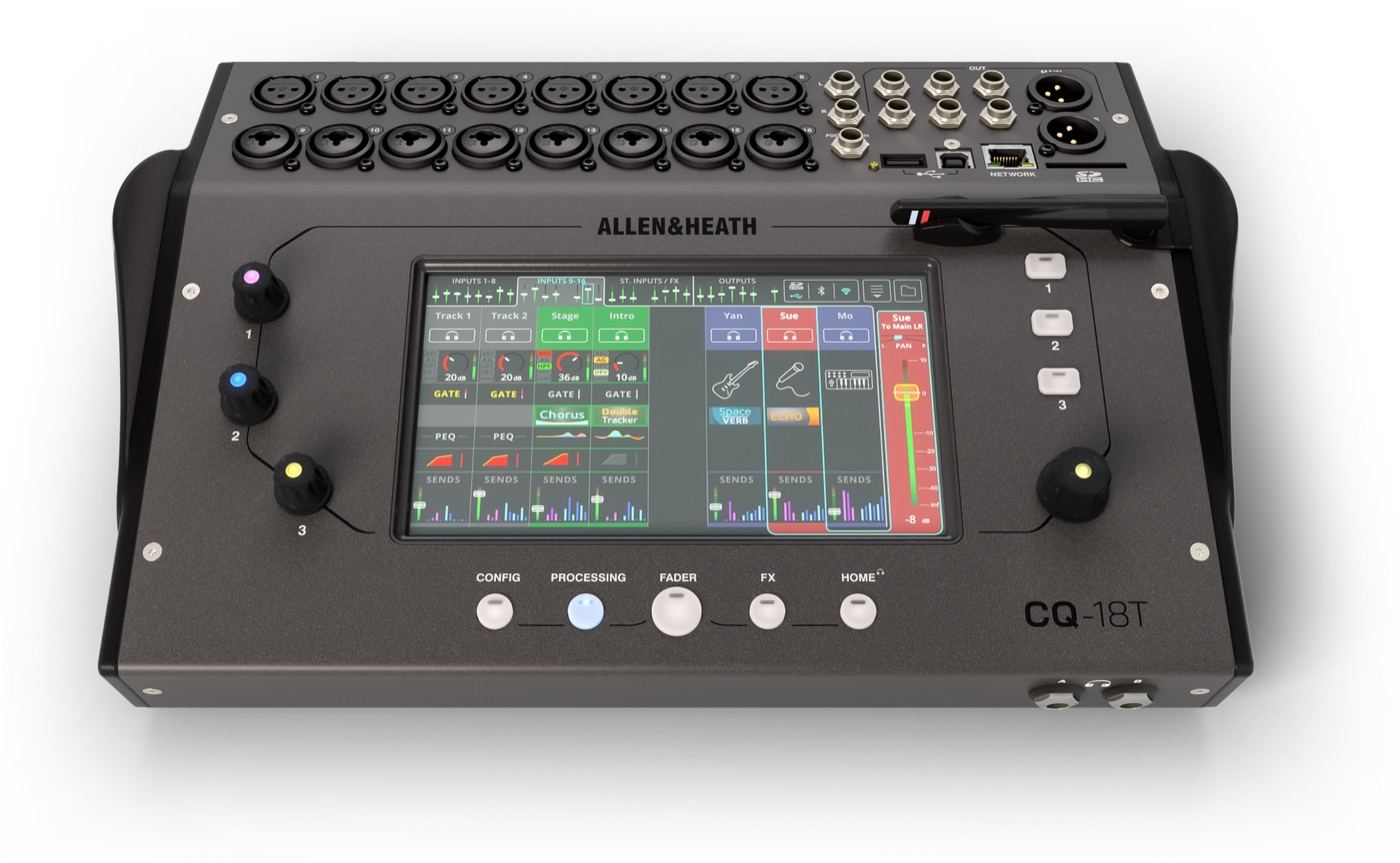 ALLEN & HEATHから、96kHz対応デジタルコンパクトミキサー「CQシリーズ