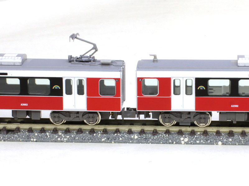 静岡鉄道A3000形(パッションレッド)2両編成セット(動力付き