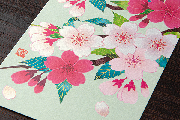 ハガキ/ポストカード｜紙シリーズ｜ポストカード 桜柄 S2(80016006