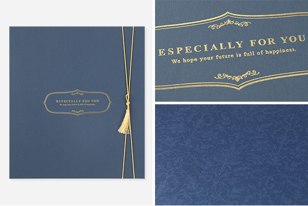 色紙｜カラー色紙 寄せ書きシール40枚付 箱入 紺A(33266006) | ミドリ