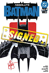 Absolute Batman #1 Cover Z-C DF Signed & Remarked By Ken Haeser