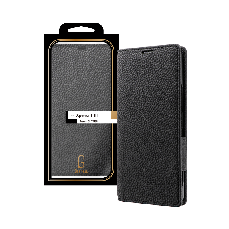 Xperia 1 III SO-51B/SOG03 本革風レザーフラップケース「SUPERIOR