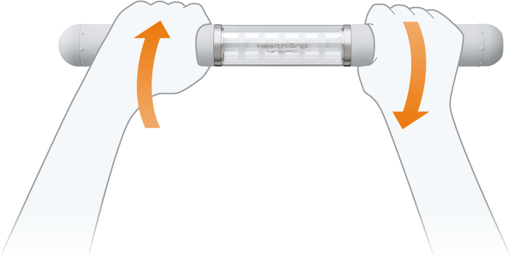 シックスパッド ヘルスグリップ(Health Grip) 血圧対策の「ねじり運動