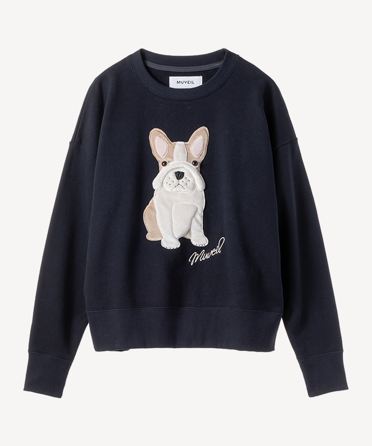 フレンチブルドッグ裏毛プルオーバー | MUVEIL Online Shop