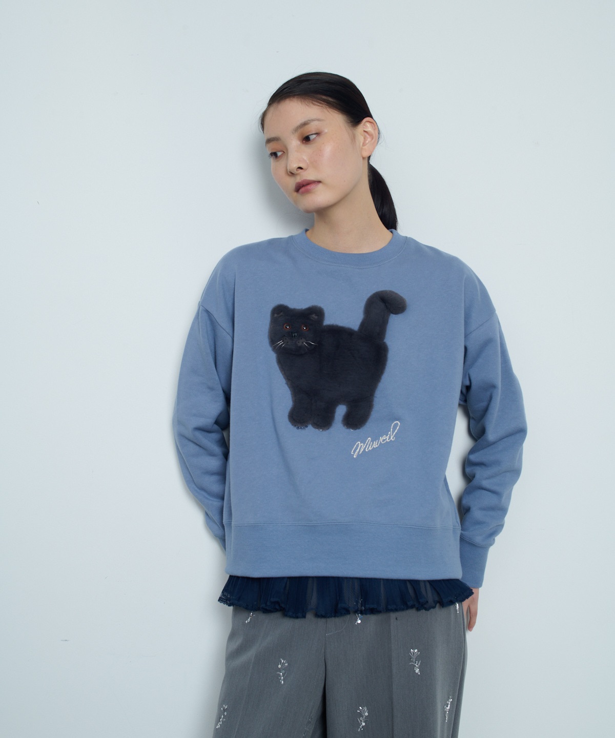 ネコ裏毛プルオーバー | MUVEIL Online Shop