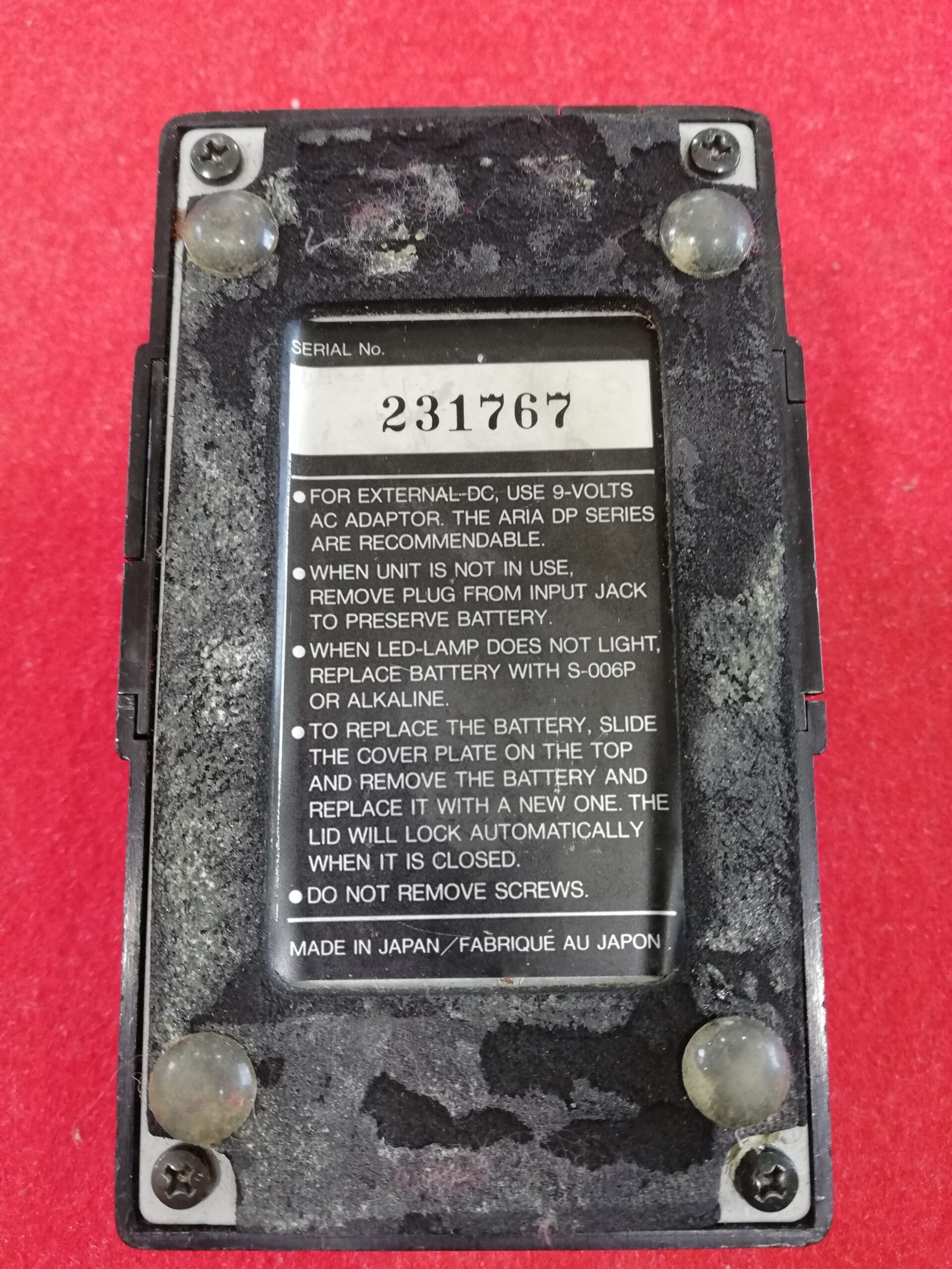 Aria ADL-1 Analog Delay Vintage - Made in Japan - USATO - Muzik