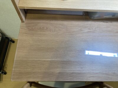 子どもの学習机に無印デスク＋透明マット 使ってみたリアルな感想