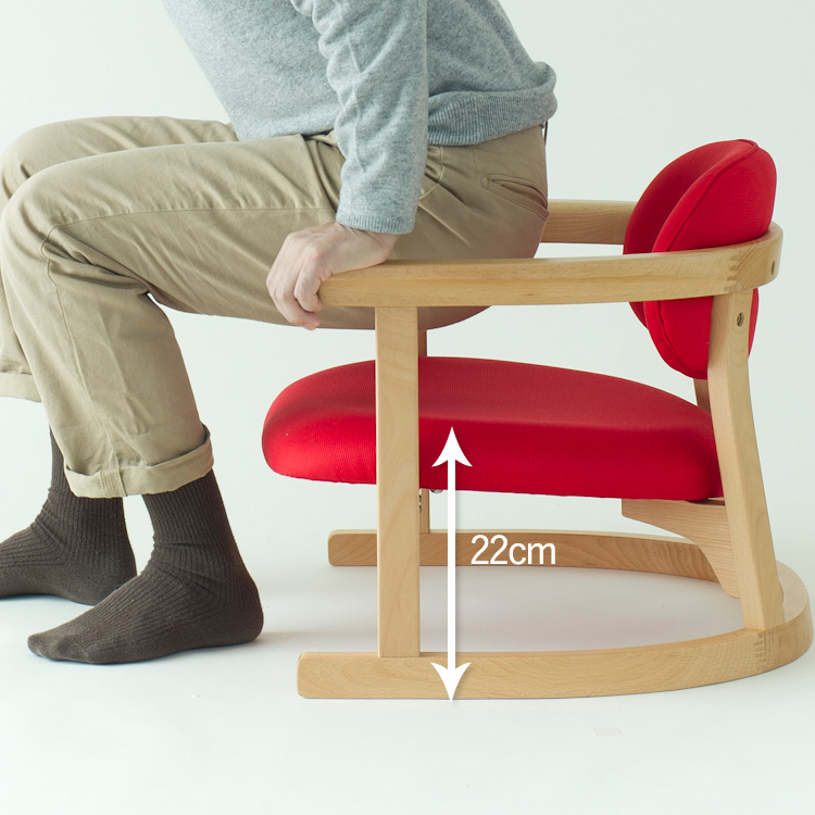 かに座PLUS ロータイプ KP-100 高座椅子 バリアフリー シーズ 無限工房