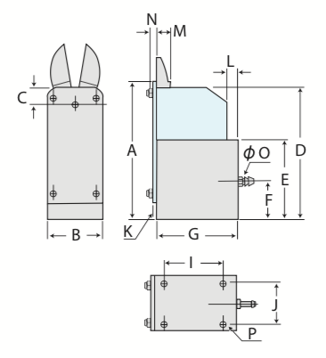 ナイル空気工具｜MF型 ゲートカット用エアーニッパ バーチカルタイプ