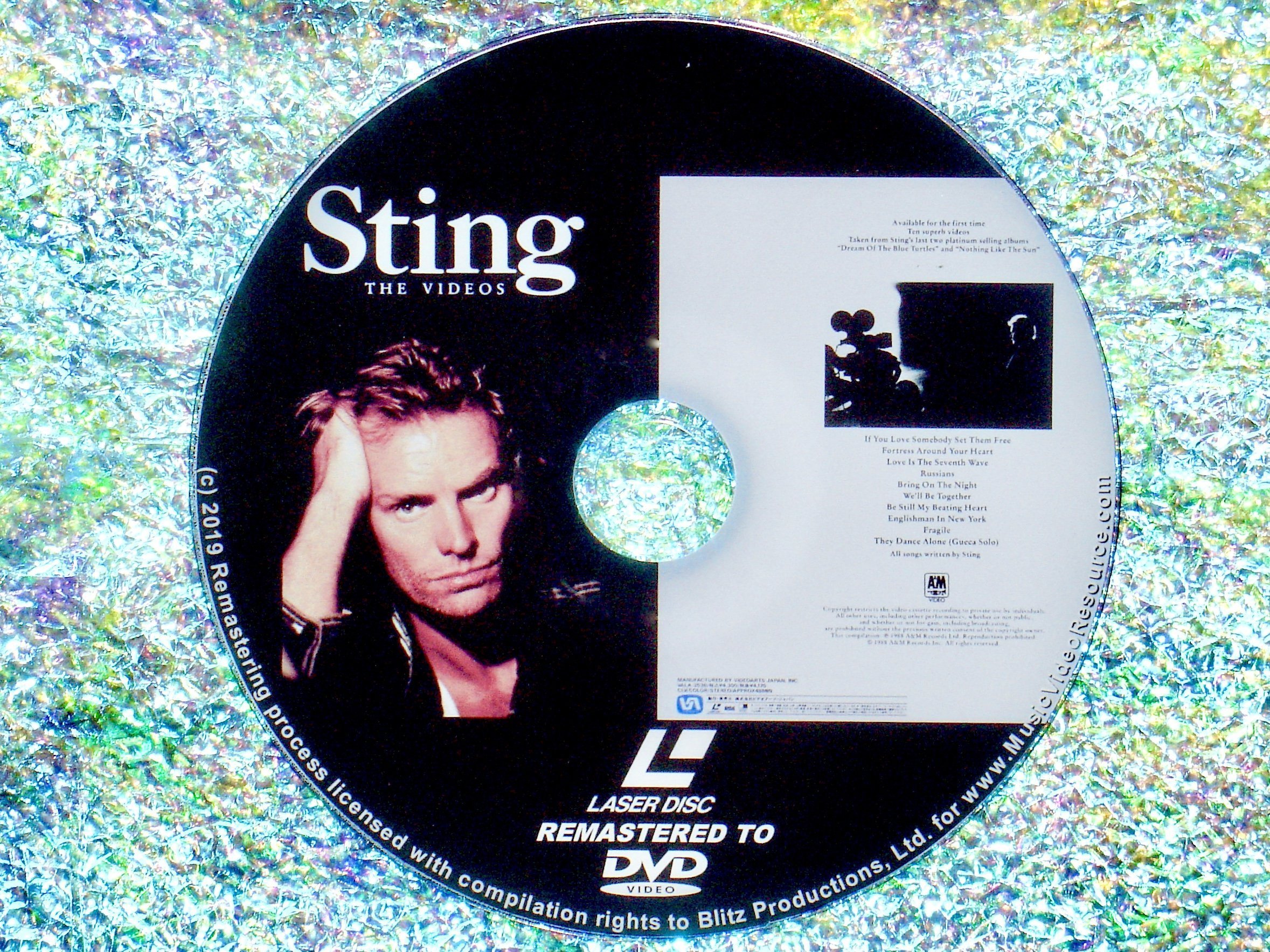 Sting ‎The Videos Music Video Collection (1988) (Remastered from