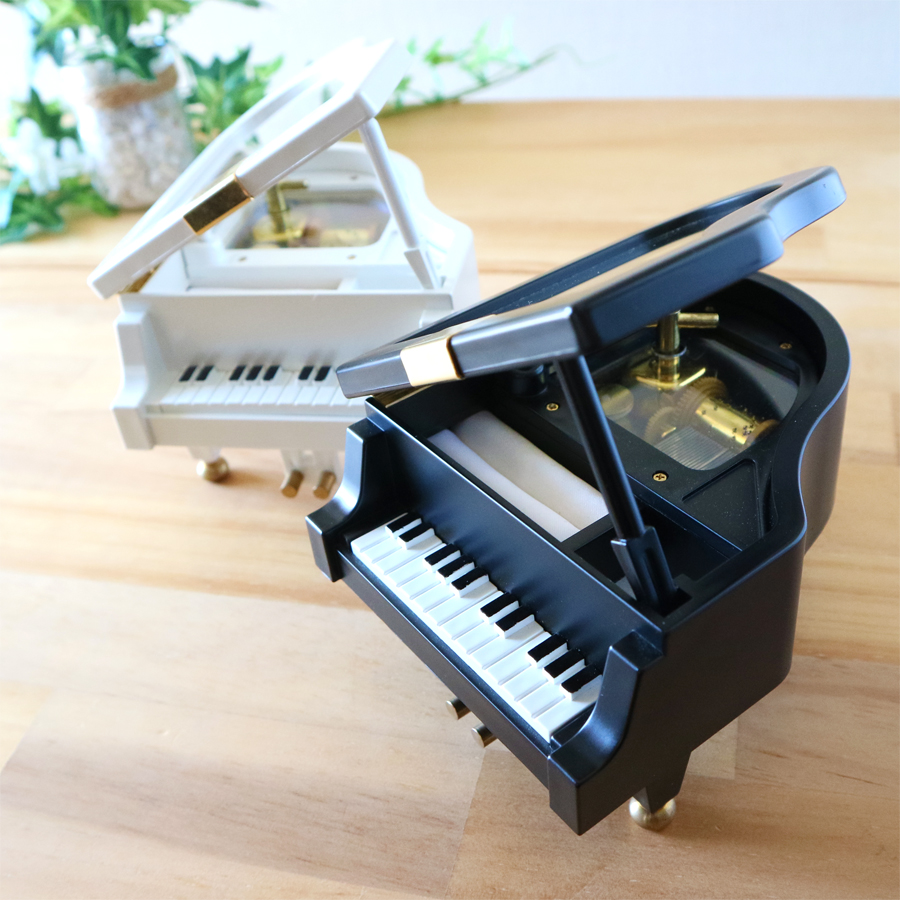18弁】ミニグランドピアノ オルゴール プレゼント 曲選べる ｜株式会社