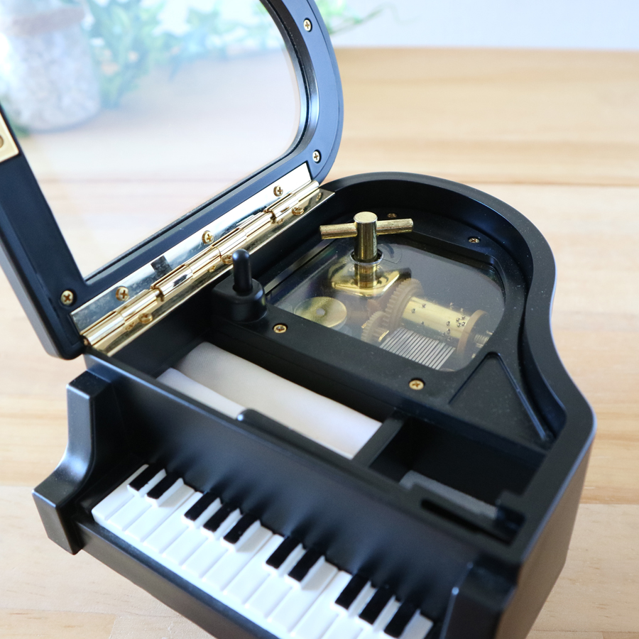 18弁】ミニグランドピアノ オルゴール プレゼント 曲選べる ｜株式会社