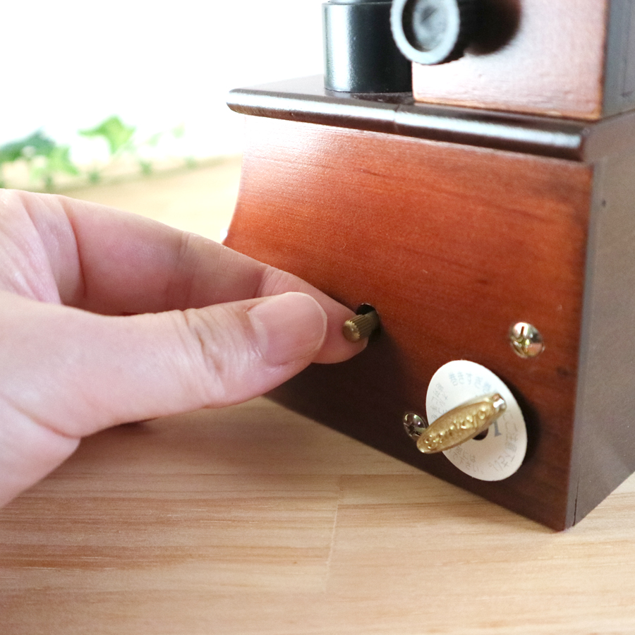 木製ミニアンティークオルゴール タイプライター （既製品） ｜株式