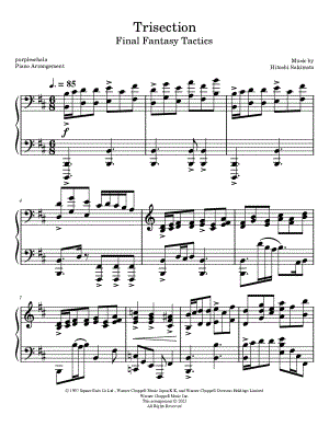 FINAL FANTASY TACTICS 楽譜 ファイナルファンタジータクティクス 楽譜