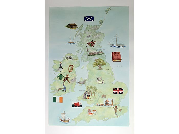 Music Makers: Around the World - British Isles Poster Map