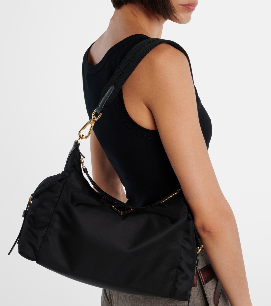 Prada Explore Re-Nylon Large shoulder bag in black - Prada | Mytheresa