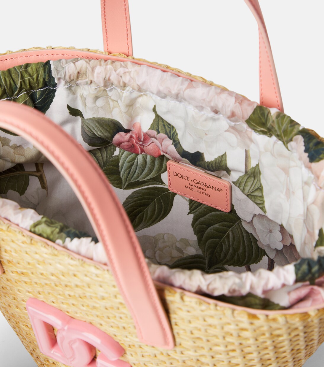 Coffa DG basket bag in beige - Dolce Gabbana Kids | Mytheresa