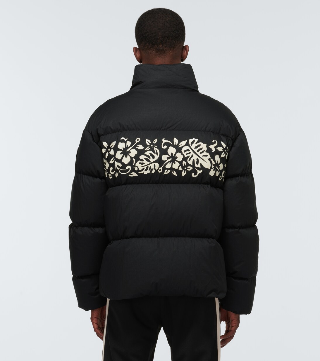 8 Moncler Palm Angels Idyllwild down-filled jacket in black
