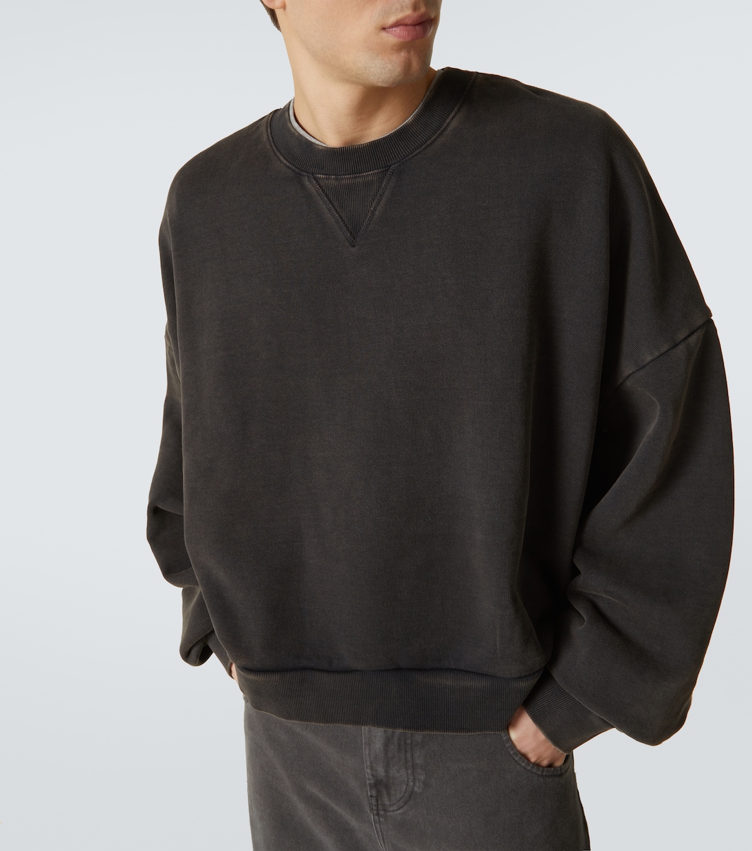 Box cotton jersey sweatshirt in black - Entire Studios | Mytheresa