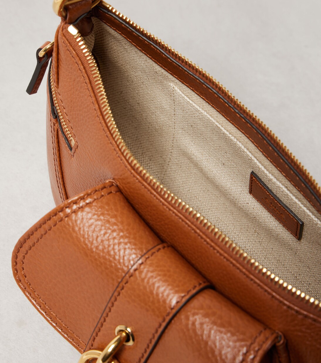 The 99 Small leather shoulder bag in brown - Chloe | Mytheresa