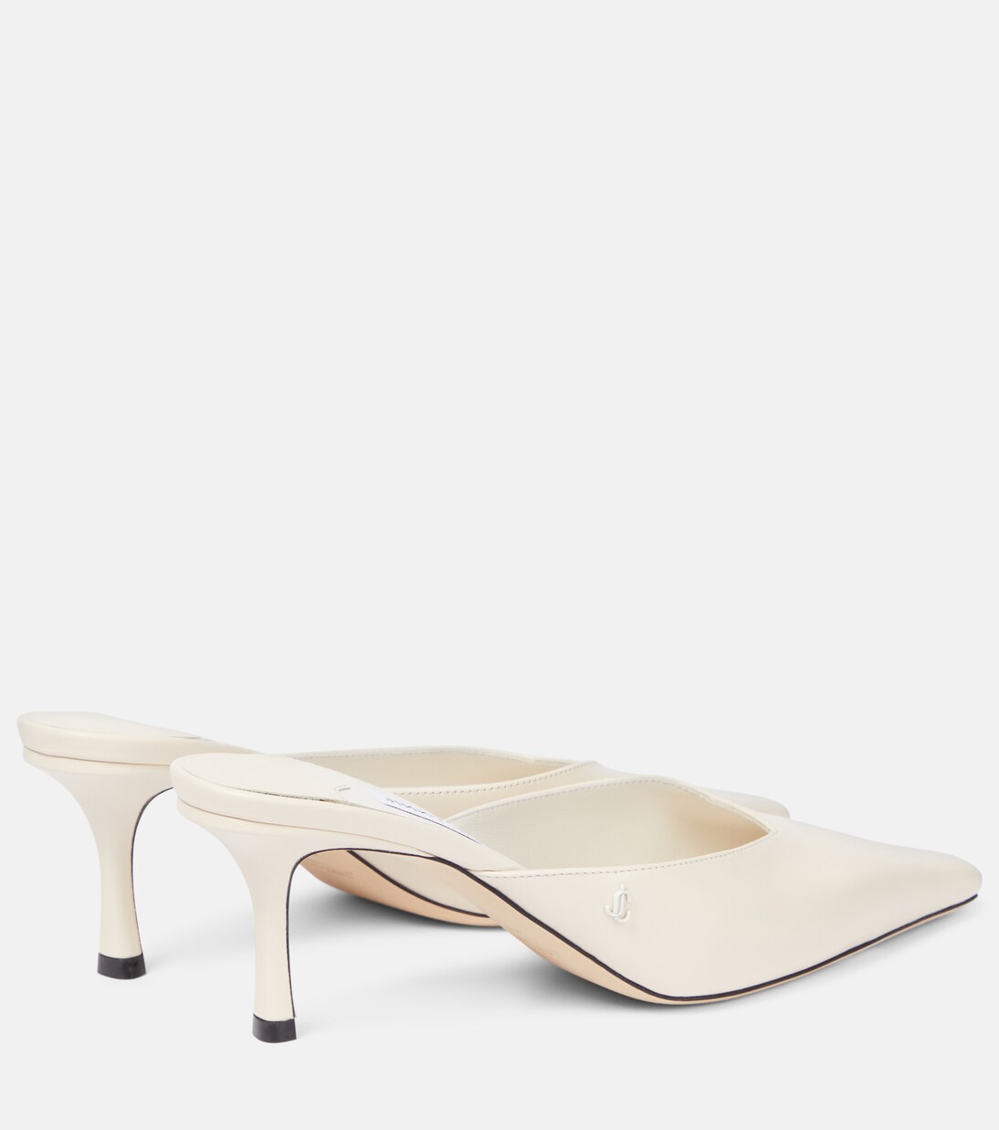 Vivi 65 leather mules in white - Jimmy Choo | Mytheresa