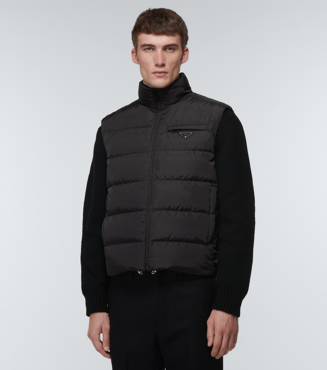 Re-Nylon padded vest in black - Prada | Mytheresa