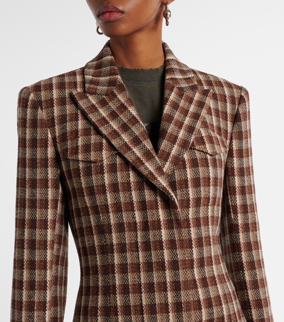Single-breasted coat in multicoloured - Acne Studios | Mytheresa